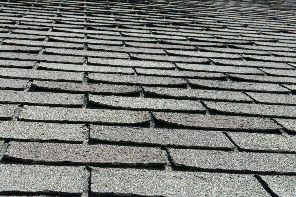 Curled or cupped shingles